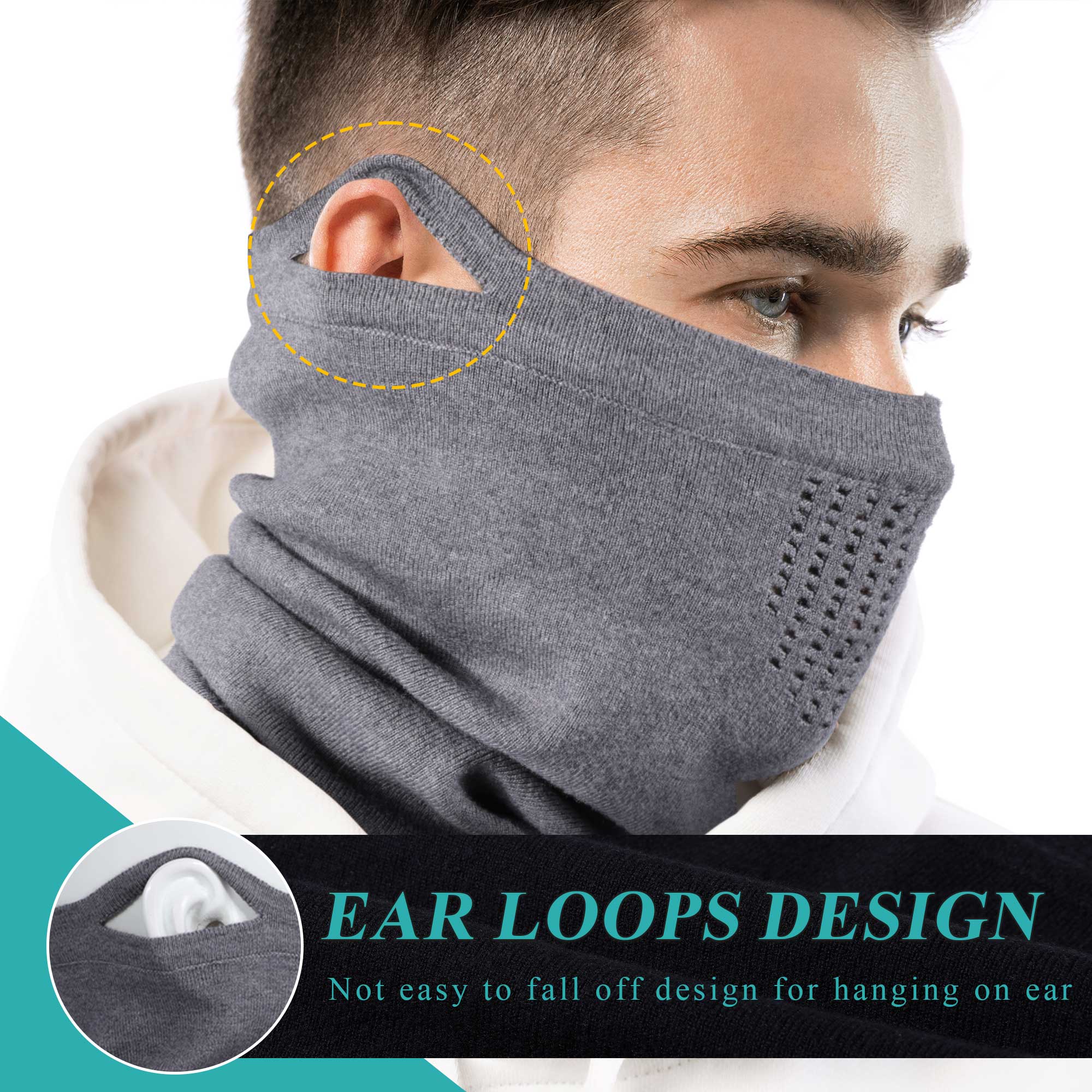 冬用バイク用フェイスマスク、防寒バラクラバ、耳かけ付きでヘル - Motorcycle Neck Gaiter Balaclava のレビューと価格
