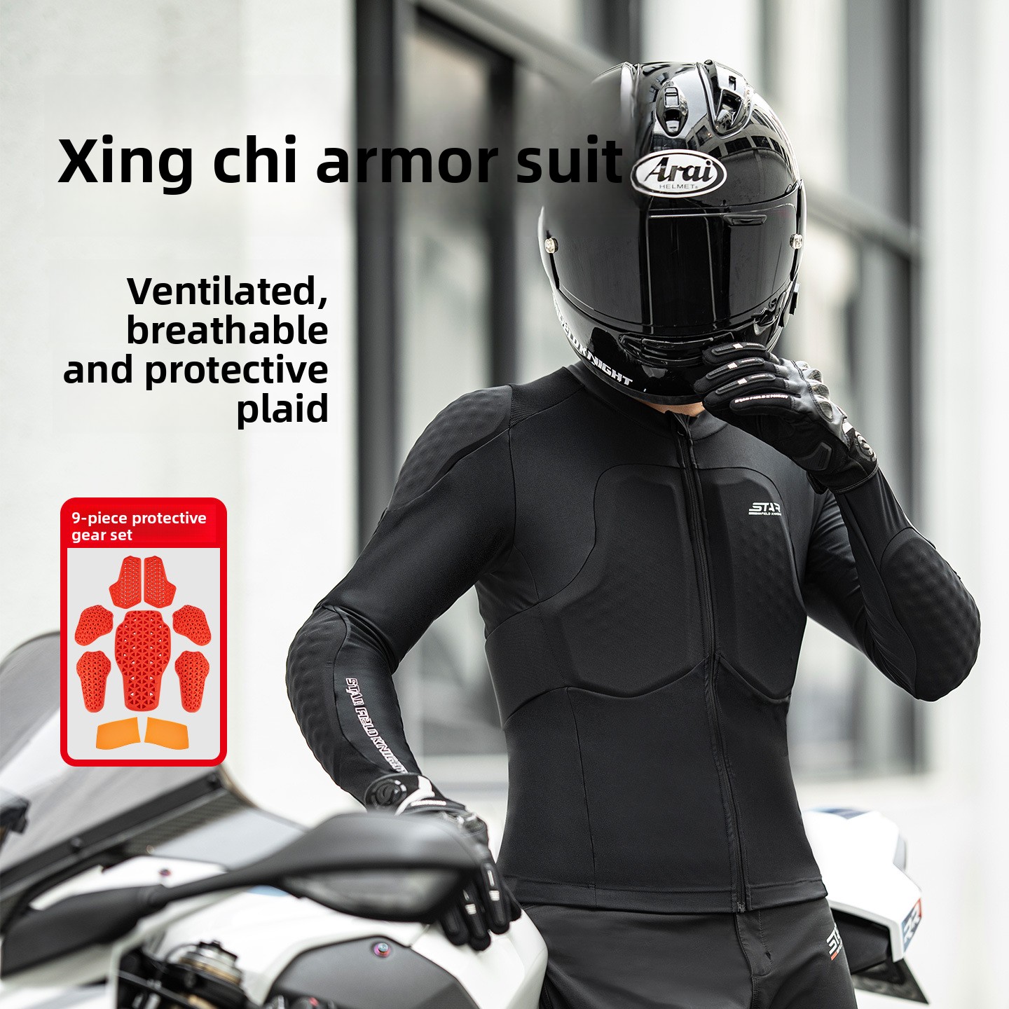 STAR FIELD KNIGHT メンズ バイク用ライディ - Motorcycle Mesh Jacket Summer Breathable のレビューと価格
