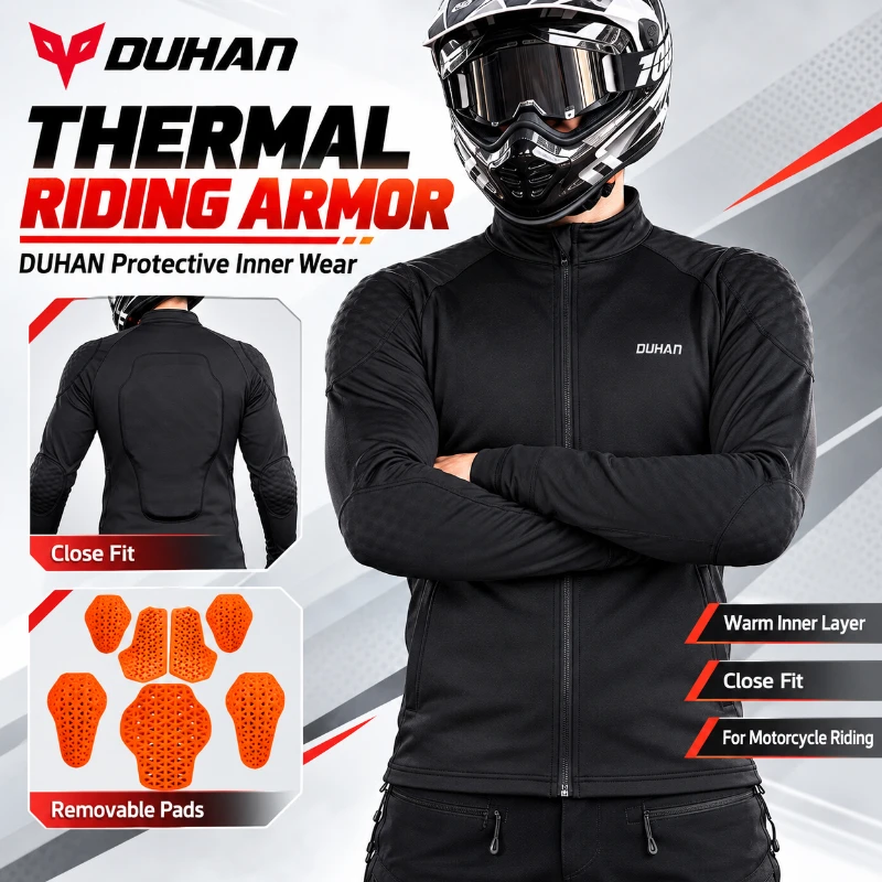 DUHAN サーマルライディングアーマージャケット。男性・女 - Motorcycle Jacket Thermal Liner のレビューと価格
